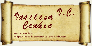 Vasilisa Cenkić vizit kartica